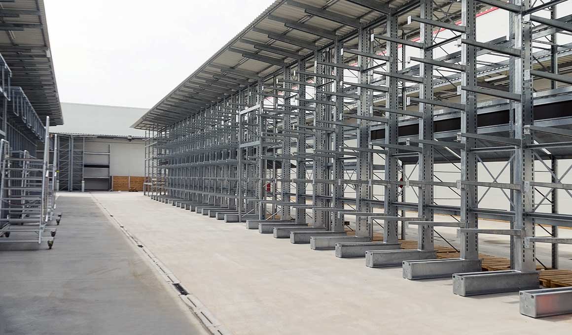 Cantilever rack installation