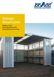 Brass shelved warehouses brochure